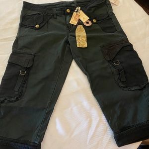 Buffalo by David Bitton black cargo pants size 32 women’s 14 NWT